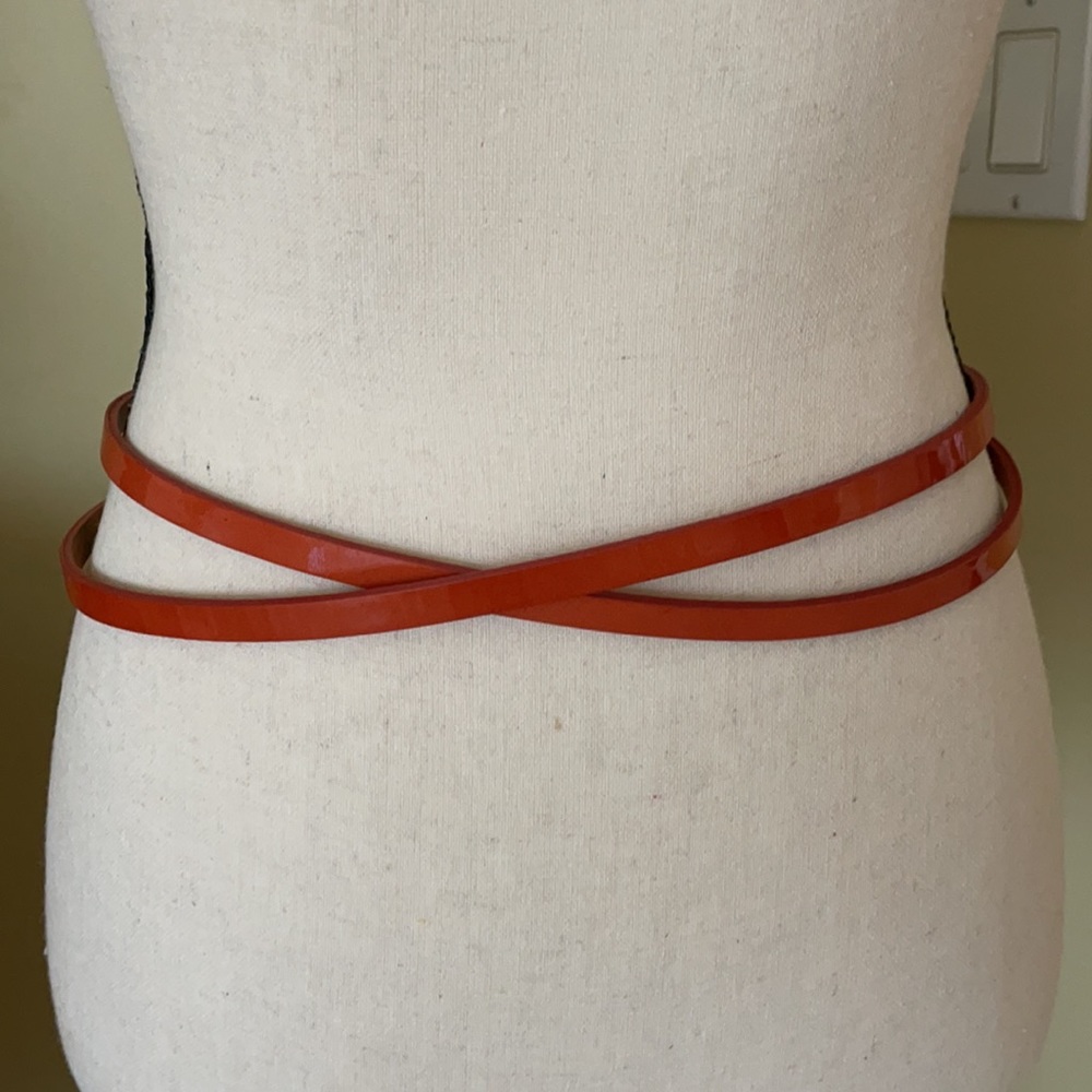 J Crew Patent Leather Double Wrap Belt - Picture 3 of 10